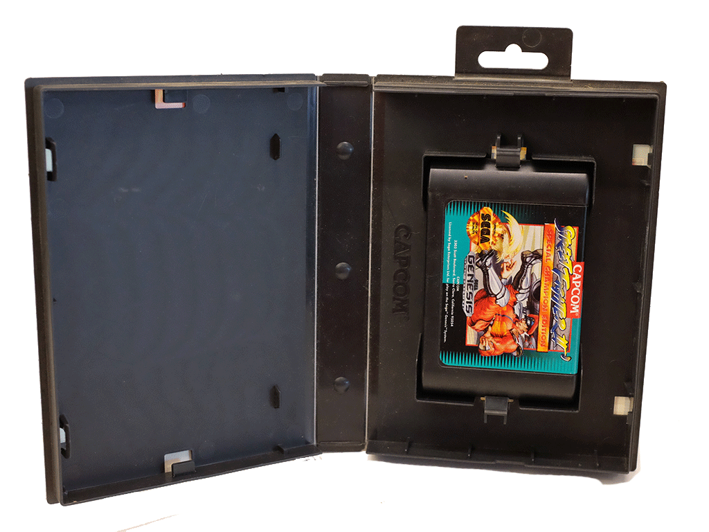 Original Street Fighter II Special Champion Edition Cartridge & Case for Sega Genesis - Classic Fighting Game for Retro Gaming Enthusiasts & Collectors