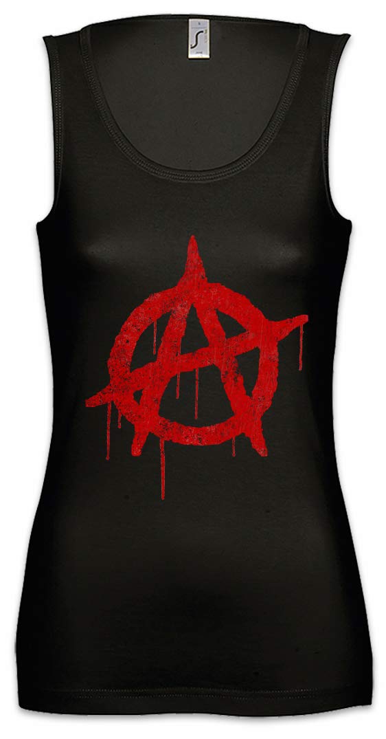 Vintage Logo Women's Tank Top - Anarchy Graphic Gym Shirt for Fitness Training & Workouts | Perfect for Yoga, Running & Casual Wear