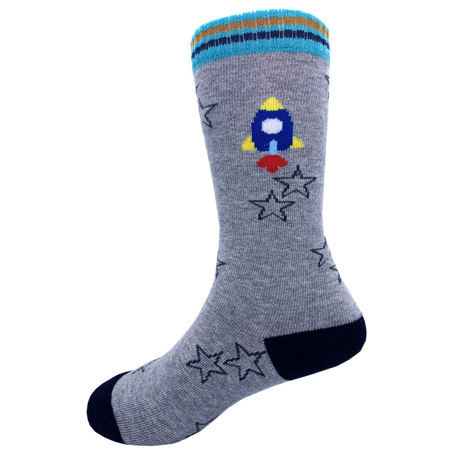Dinosaur Boys Knee High Tube Socks - 8 Pack Comfortable Cotton Stockings for School, Sports & Everyday Wear