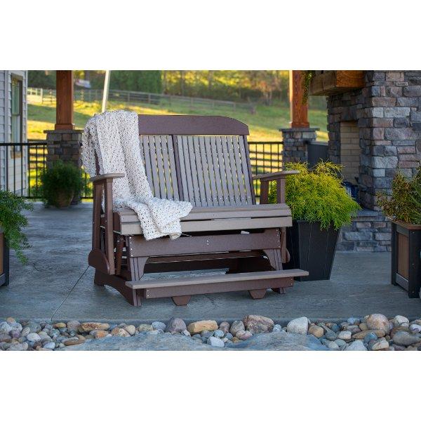 2 ft Classic Balcony Glider - Outdoor Porch Swing Chair for Relaxing, Patio, Garden & Backyard Use
