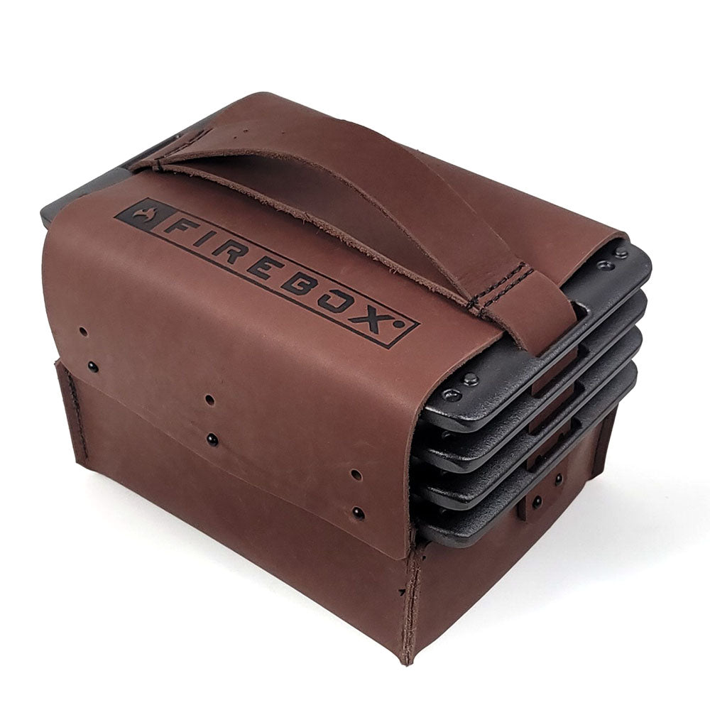 5-Way Cast Iron Leather Case - Durable & Stylish Multi-Function Organizer for Keys, Cards & Cash - Perfect for Travel, Work & Everyday Use