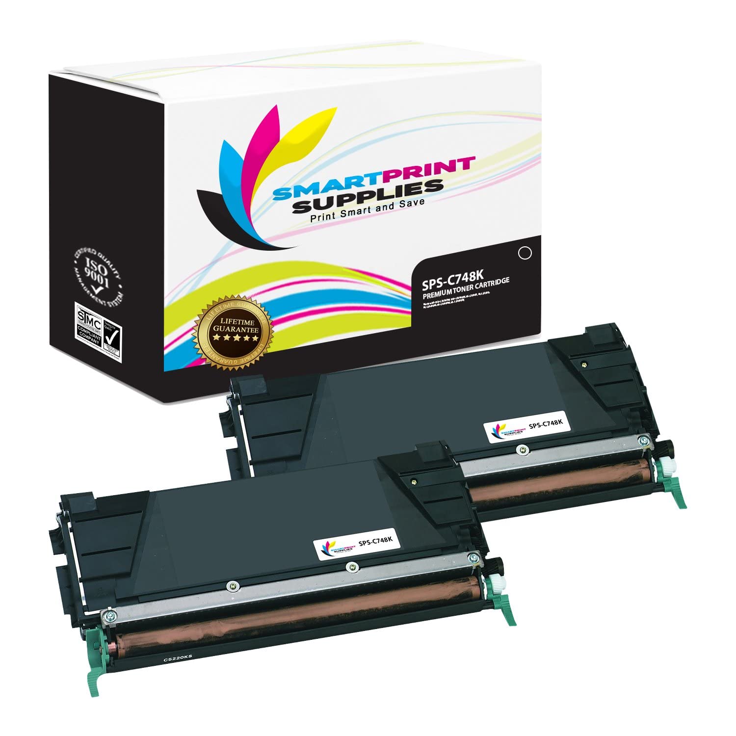 High Yield Black Toner Cartridge Replacement for Lexmark C748 C746 C748H2KG C746H4KG X746 X748 Printers (12,000 Pages, 2-Pack) - Compatible & Reliable for Office & Home Printing