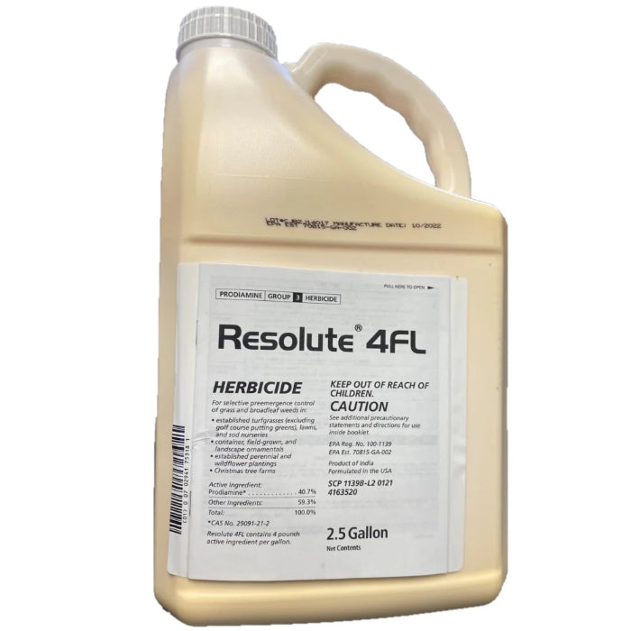 Resolute 4FL Prodiamine Herbicide - Premium Pre-Emergent Weed Control for Lawns, Turf & Landscapes | Effective Crabgrass & Broadleaf Weed Prevention | Ideal for Golf Courses, Sports Fields & Residential Lawns
