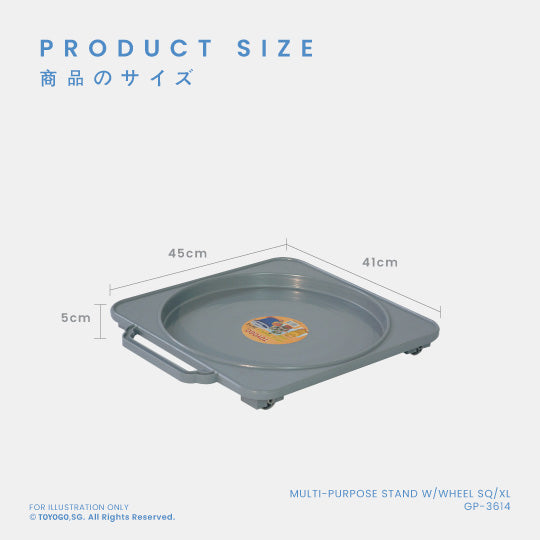 Multi-Purpose Rolling Stand with Wheels (XL Size, Model GP 3614) - Perfect for Home, Office, and Workshop Organization