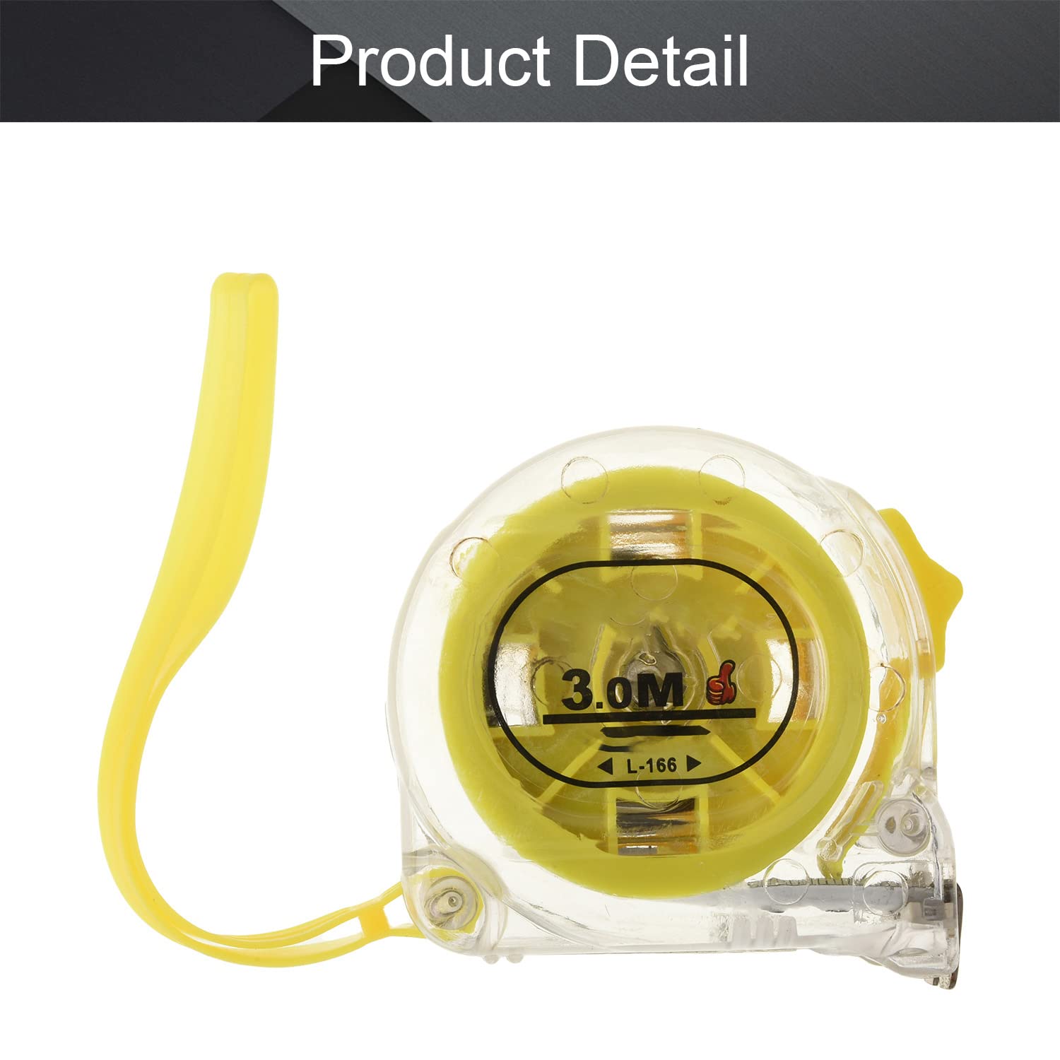 Utoolmart 3m/9.8ft Retractable Steel Tape Measure - Professional Metric Scale Measuring Tool with Durable Plastic Case (1Pc) - Perfect for Construction, DIY Projects & Home Improvement