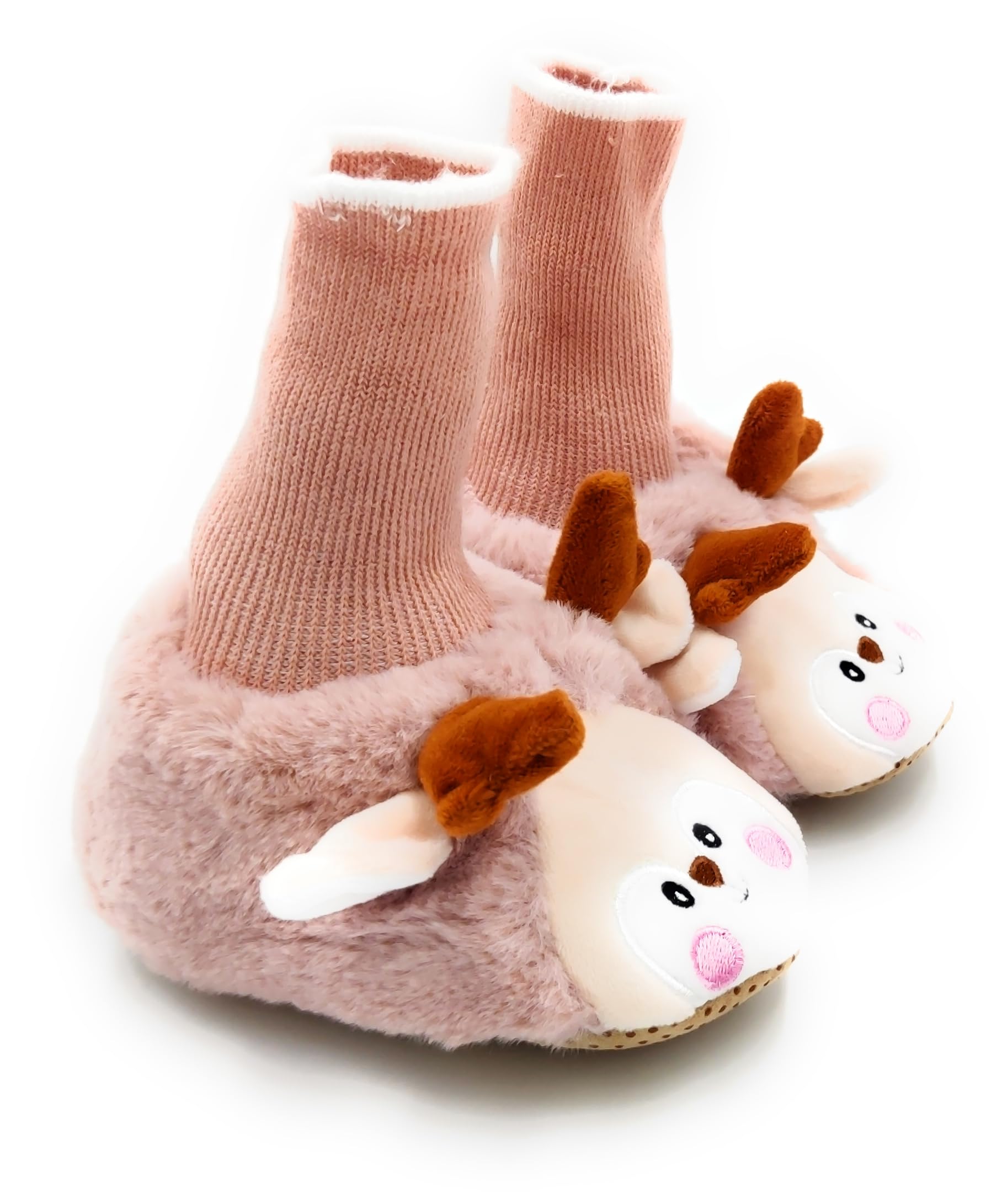 Non-Slip Baby Socks with Cute Cartoon Patterns - Soft Anti-Skid Toddler Socks for Boys & Girls - Perfect for Indoor Play, Learning to Walk, and Keeping Little Feet Warm