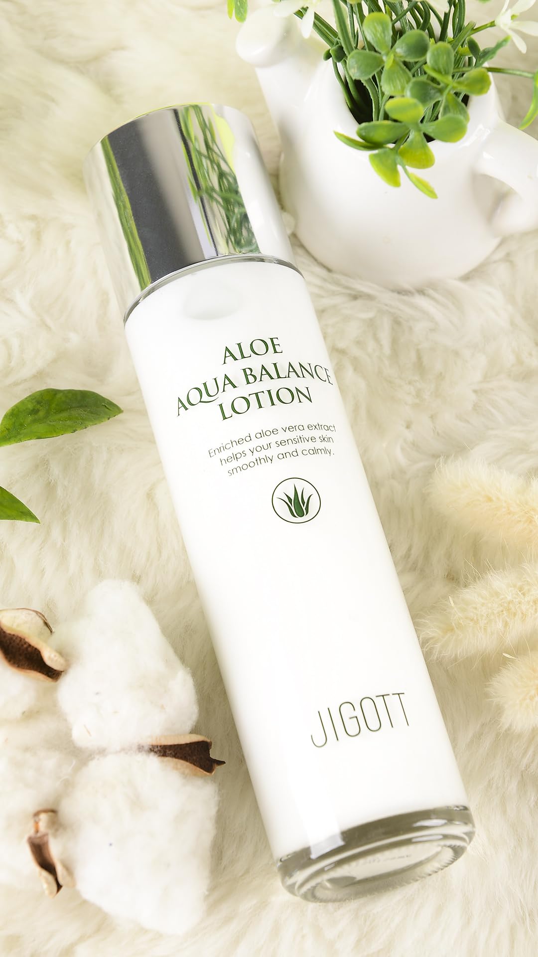 Aloe Aqua Balance Skincare Set - 150ml Toner, 150ml Lotion, 50ml Cream for Hydration