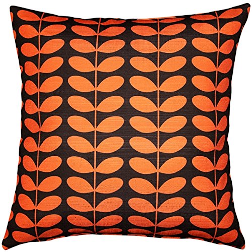 Mid-Century Modern Orange Throw Pillow 20x20 - Decorative Cushion Cover for Sofa, Bed & Living Room Décor | Soft Accent Pillow for Home, Office & Lounge