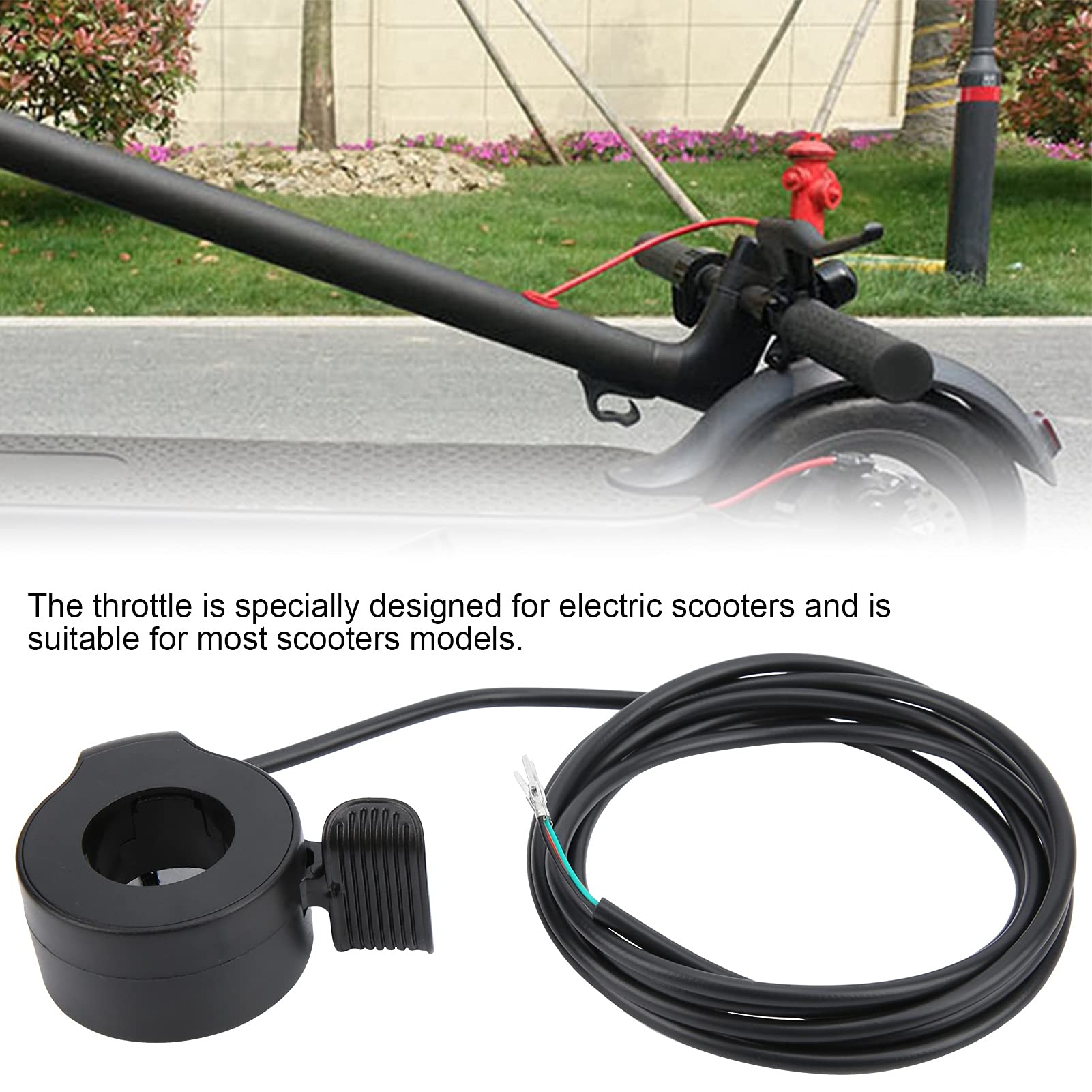 Electric Scooter Thumb Throttle Accelerator Grip - Universal Replacement Part for Most Scooter Models - Perfect for Commuting, Leisure Riding & Urban Transportation