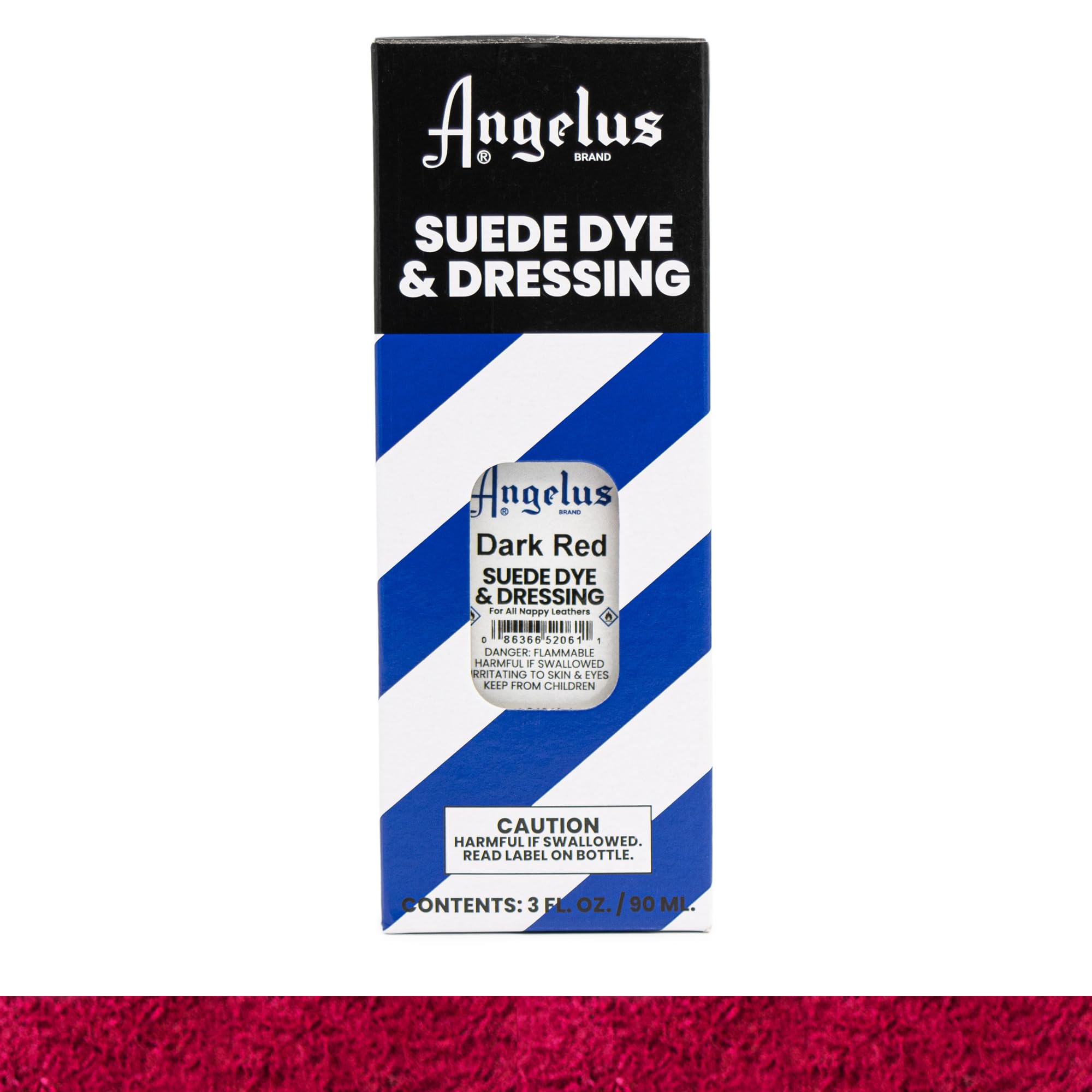 Angelus Suede Dye - 3 oz Dark Red Leather Shoe & Handbag Dye - Perfect for Sneakers, Boots, Purses & Accessories Restoration