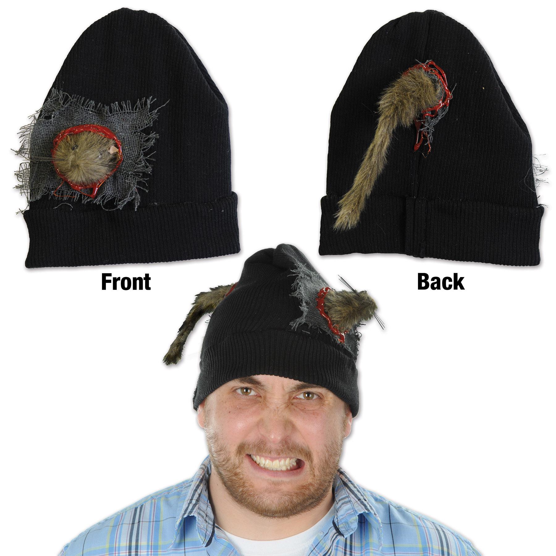 12 Pack Beistle Halloween Rat Knit Hats - Fun Costume Accessories for Halloween Parties, Cosplay & Themed Events