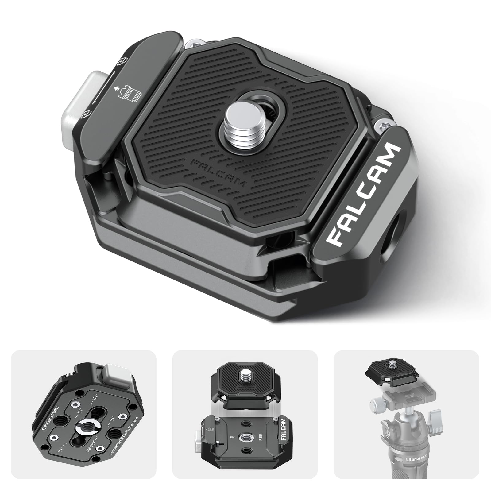 ULANZI F38 Quick Release Plate Kit with 1/4