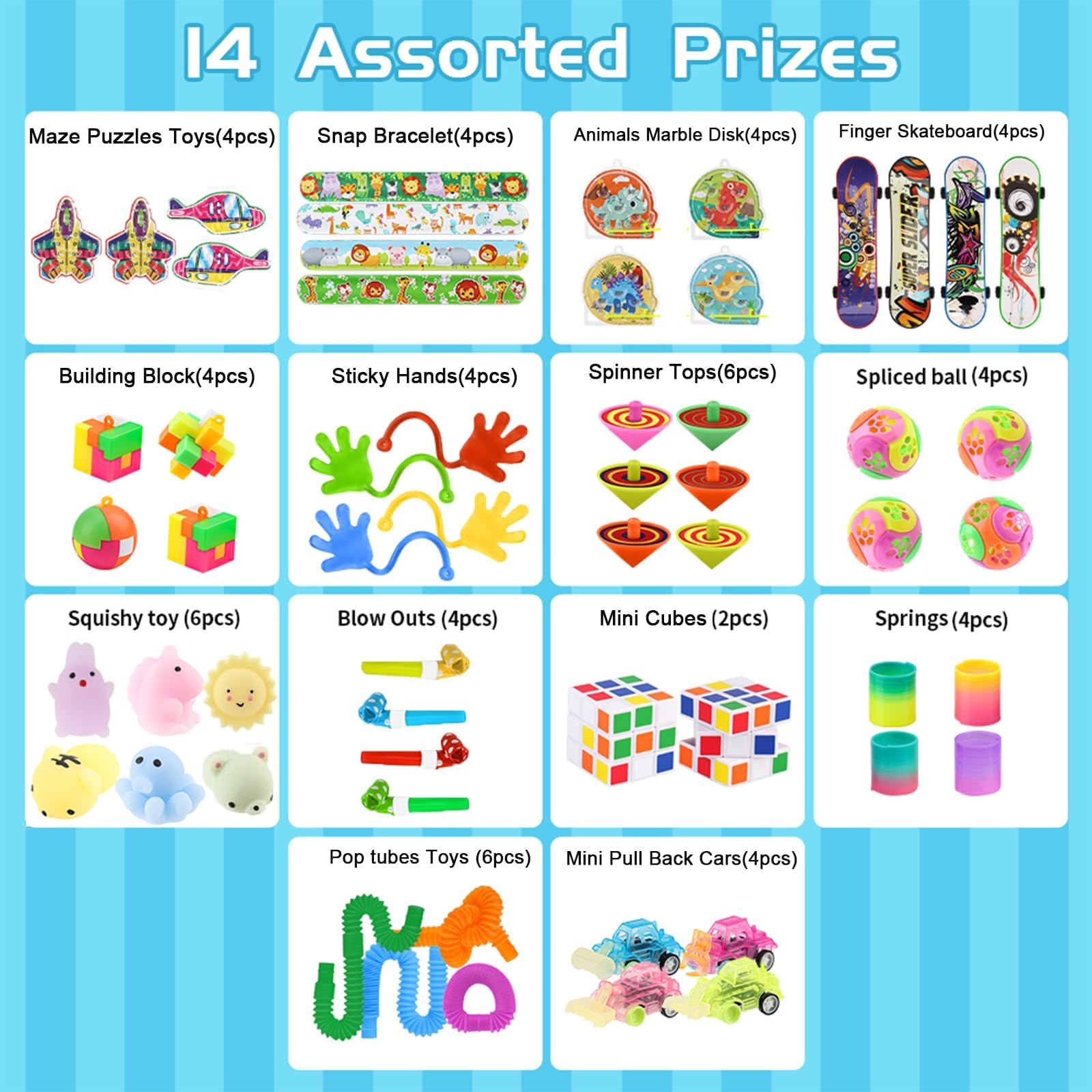 60pcs Easter Basket Stuffers & Party Favors - Pinata Fillers, Treasure Box Toys for Kids, Classroom Prizes, Birthday Goodie Bags - Perfect for Easter Egg Hunts, School Rewards & Children's Party Games