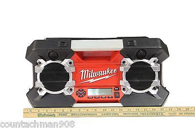 Milwaukee 2790-20 Jobsite Radio - Portable Bluetooth Speaker with AM/FM Radio & USB Charging - Perfect for Construction Sites, Workshops & Outdoor Work