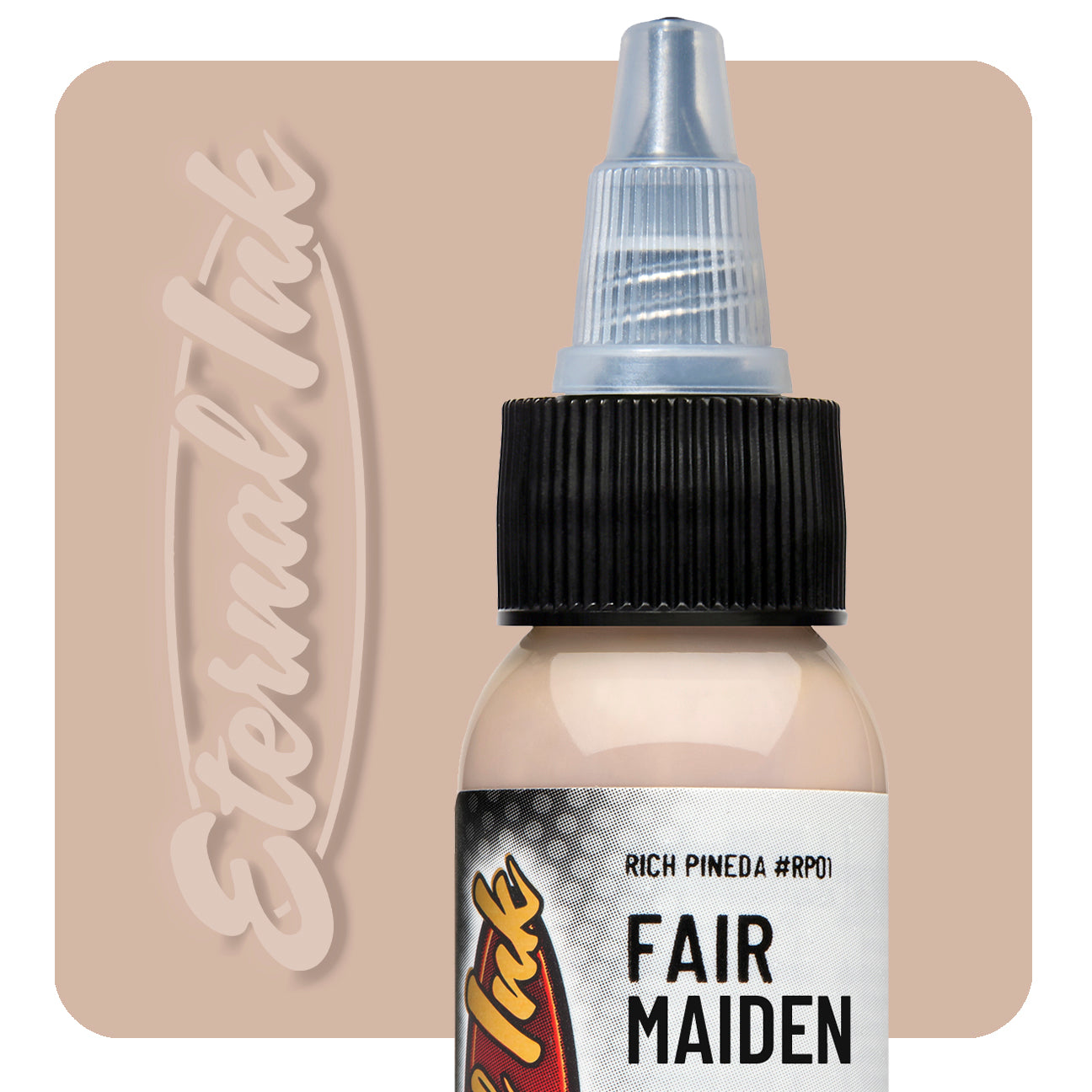 Eternal Rich Pineda Fair Maiden Ink 1oz - Premium Tattoo Ink for Professional Artists & Tattoo Enthusiasts - Perfect for Tattooing, Body Art & Permanent Makeup