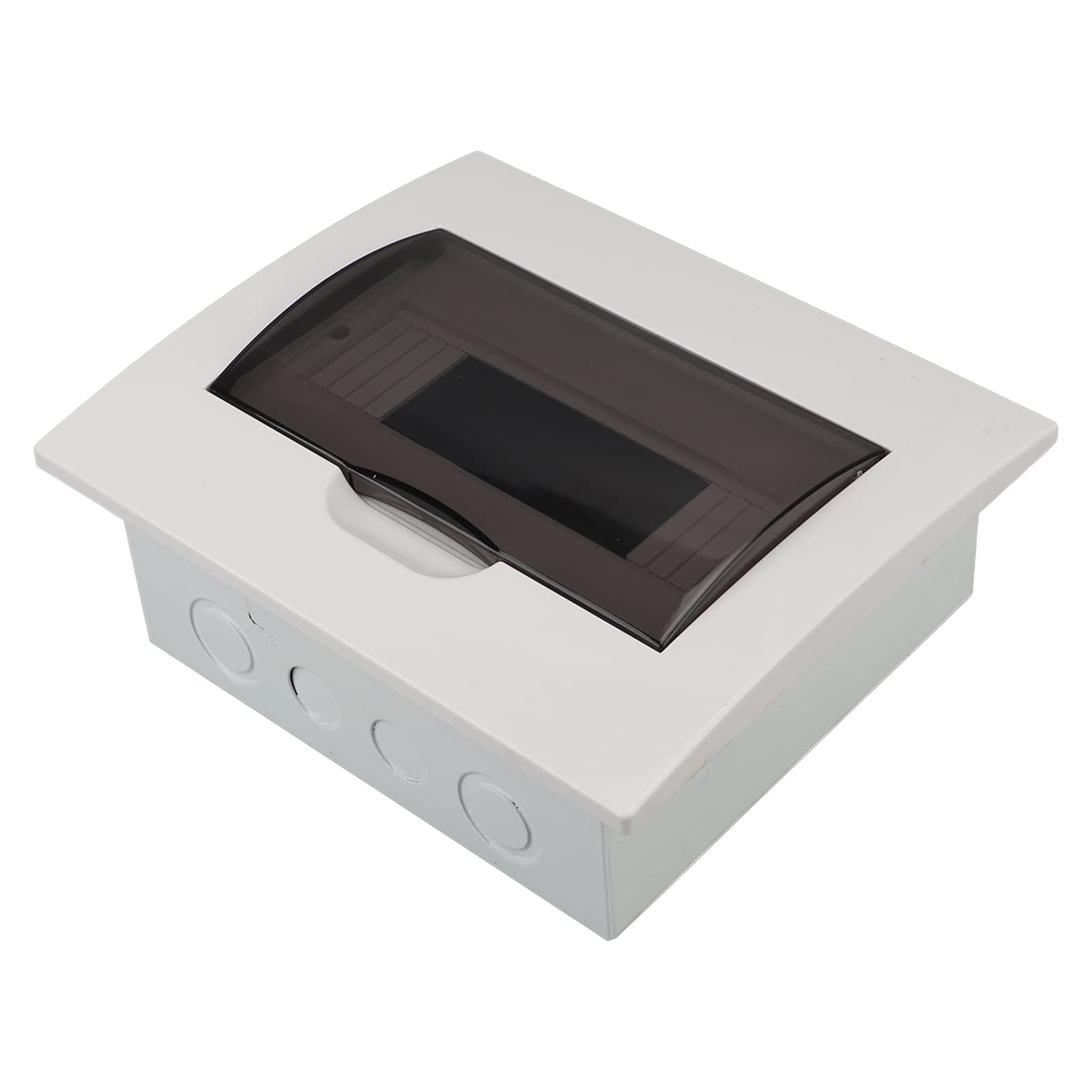 10-Way Stainless Steel Distribution Protection Box with Transparent Cover - Waterproof Electrical Enclosure for Circuit Breakers & Wiring (Ideal for Outdoor/Industrial Electrical Installations)
