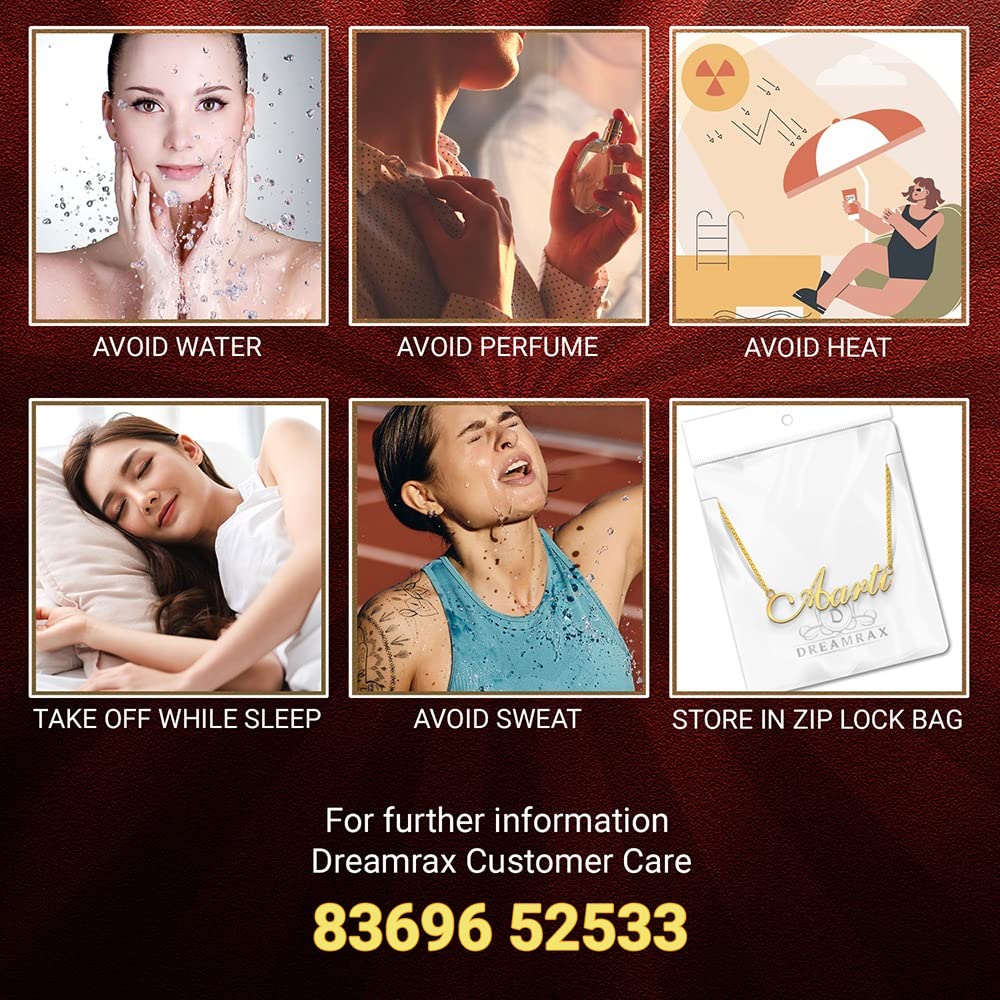 DREAMRAX Ankita Cursive Gold & Silver Name Pendant Necklace for Women & Girls - Personalized Jewelry Gift for Birthday, Anniversary & Valentine's Day - Elegant Layering Necklace for Everyday Wear & Special Occasions