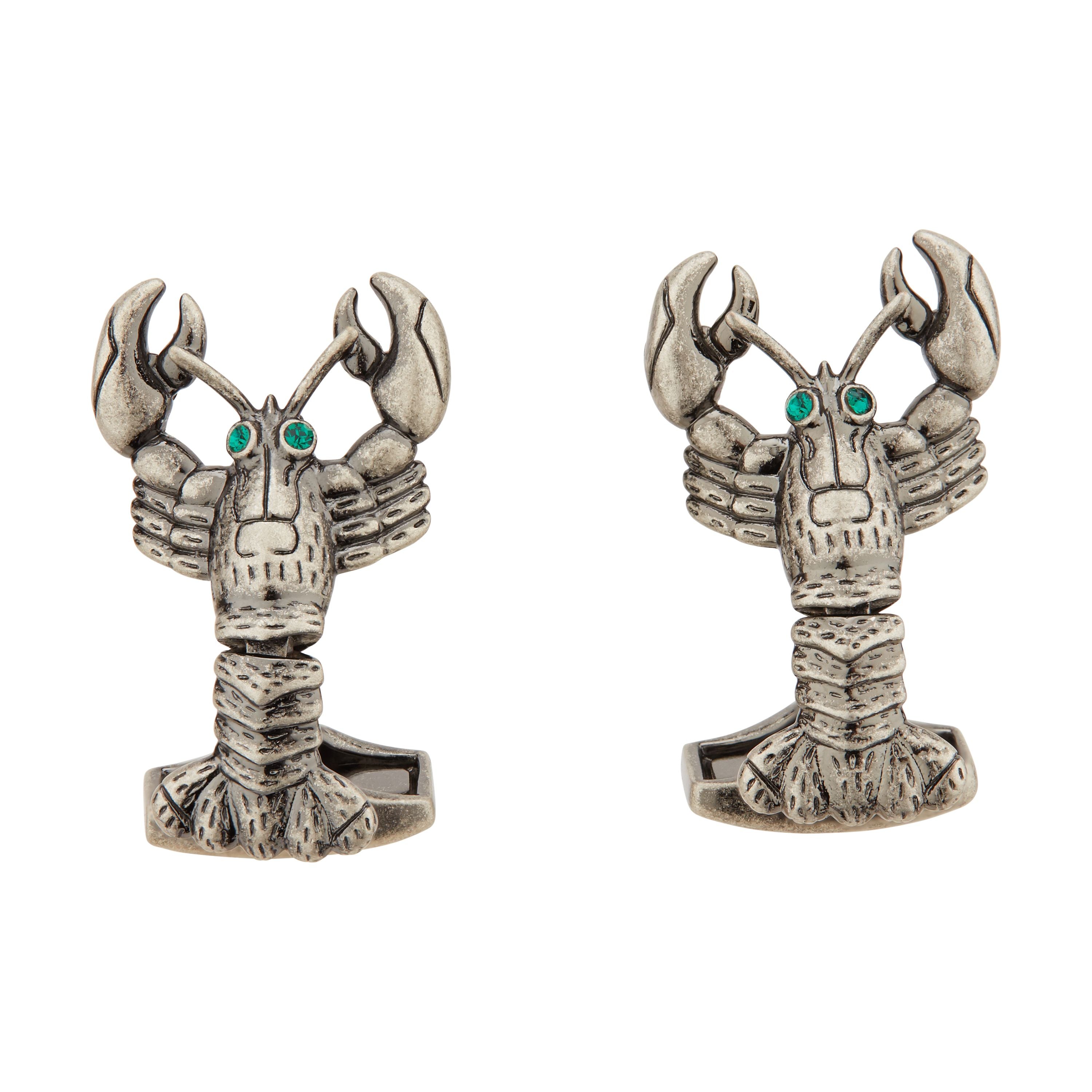 Premium Sterling Silver Lobster Clasp Cufflinks for Men - Elegant Formal Wear Accessories for Weddings, Business Meetings & Special Occasions