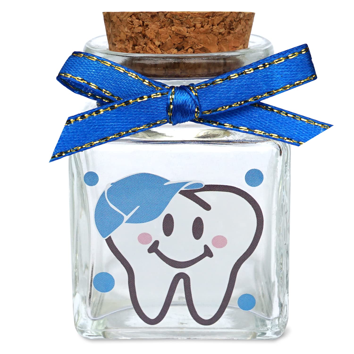 Baby Tooth Keepsake Box - Glass Tooth Fairy Container for Lost Teeth & First Teeth, Perfect Keepsake Gift for Boys & Girls - Ideal for Baby's First Tooth Milestone & Memory Preservation