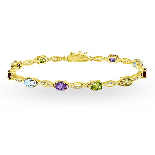 Multi Gem - Yellow Gold Flash