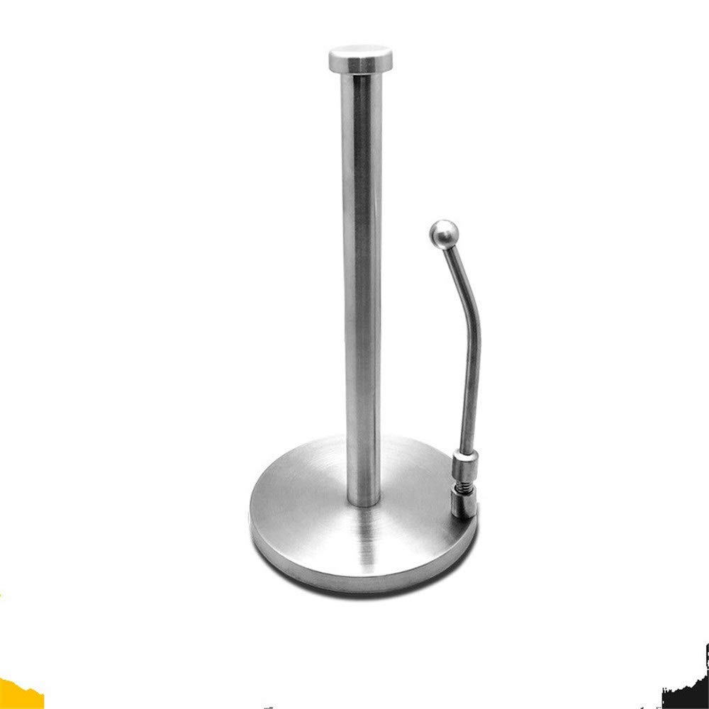 Stainless Steel Standing Paper Towel Holder - Free-Standing Vertical Kitchen & Bathroom Towel Rack for Dining Table Countertop | Durable & Stylish Home Organization Solution