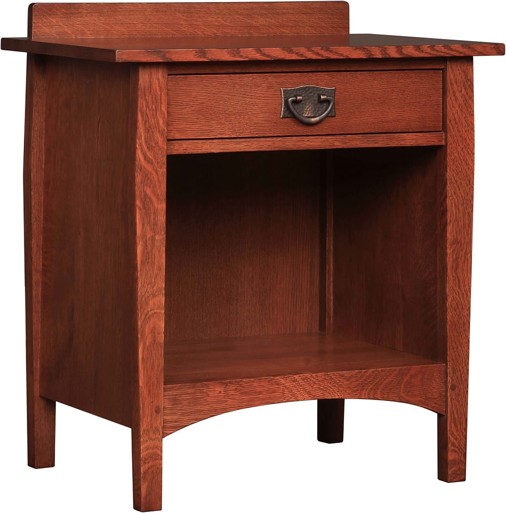 Harvey Ellis Open Nightstand - Modern Bedside Table with Storage Shelf for Bedroom, Living Room & Office - Stylish & Functional Home Decor