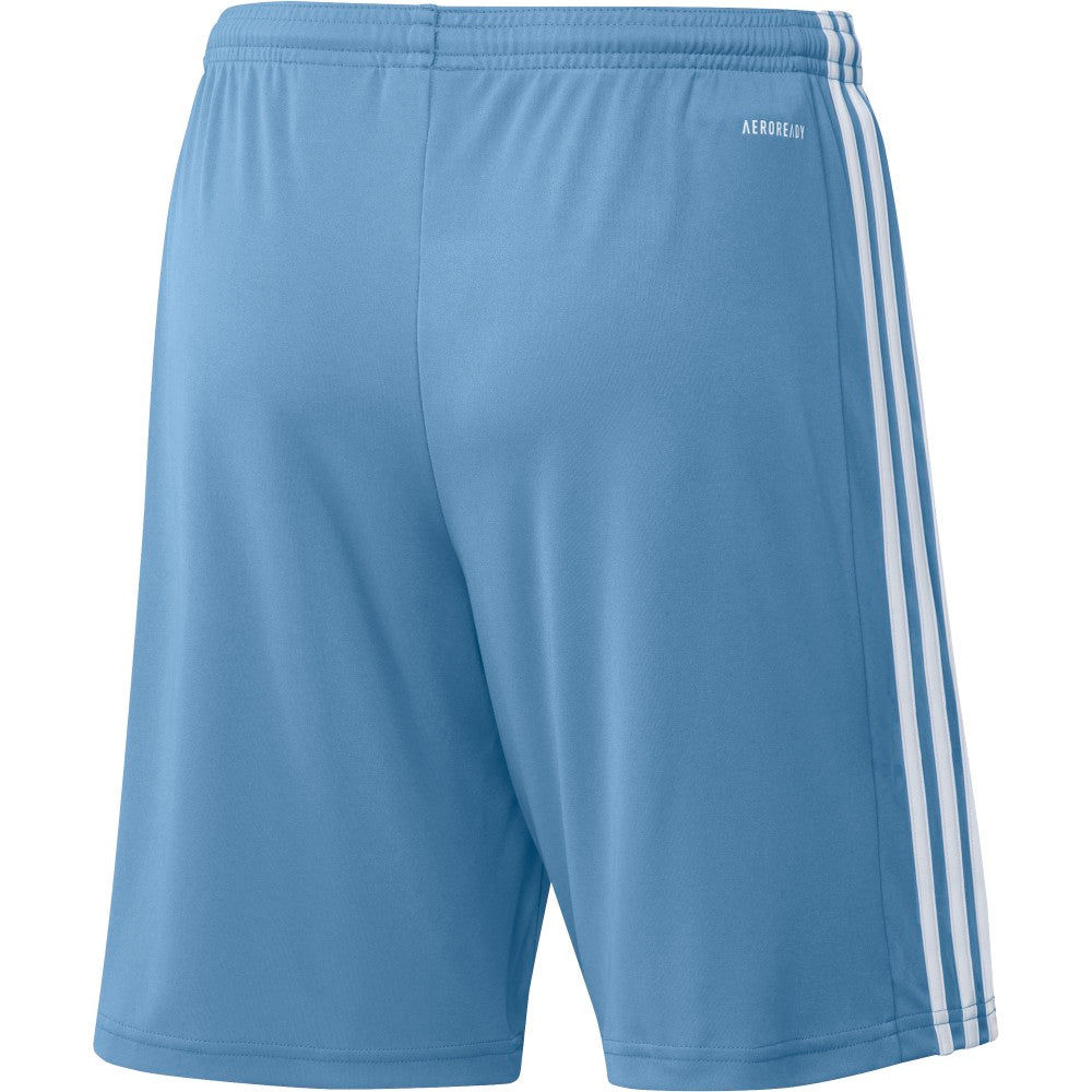 Adidas Youth Squadra 21 Athletic Shorts - Light Blue & White - Comfortable Sports Shorts for Boys & Girls - Perfect for Running, Soccer & Gym Workouts