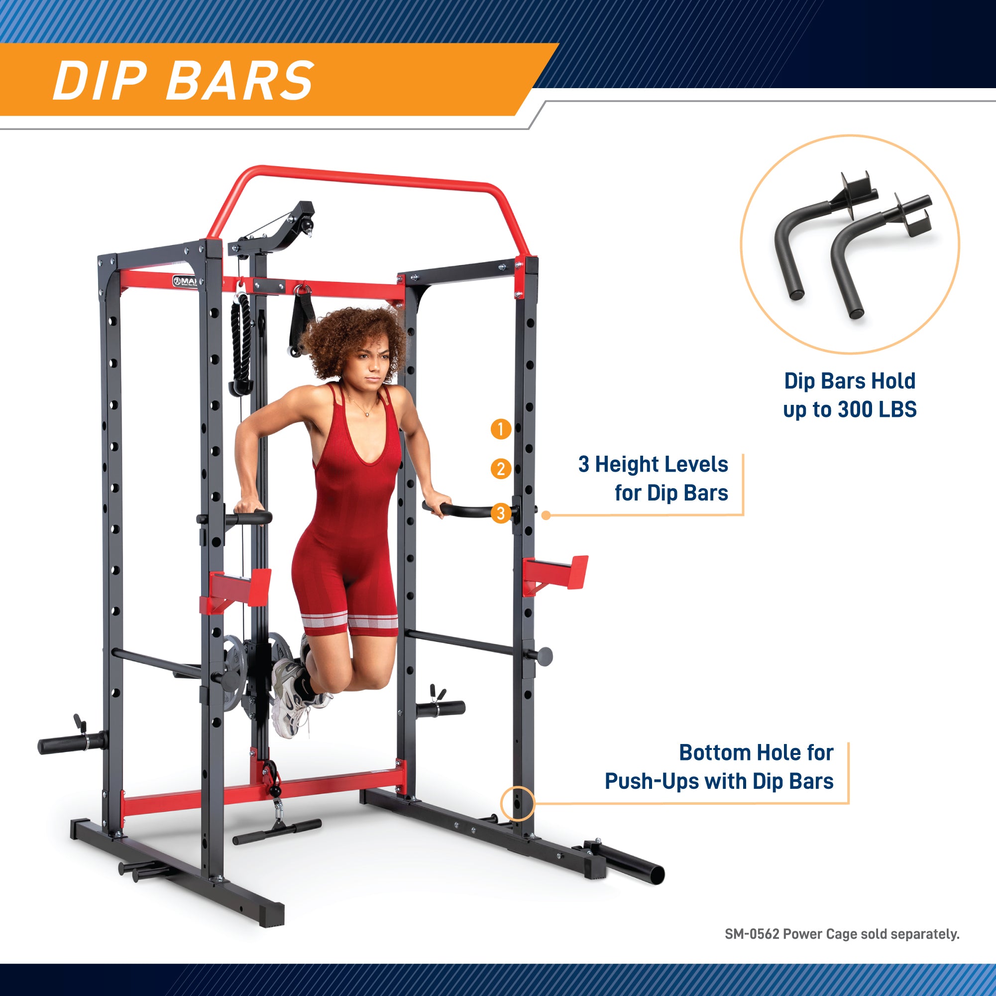 Marcy Power Cage Accessories Bundle - Compatible with SM-0562 & ACC-0661 | Strength Training Equipment for Home Gym Workouts