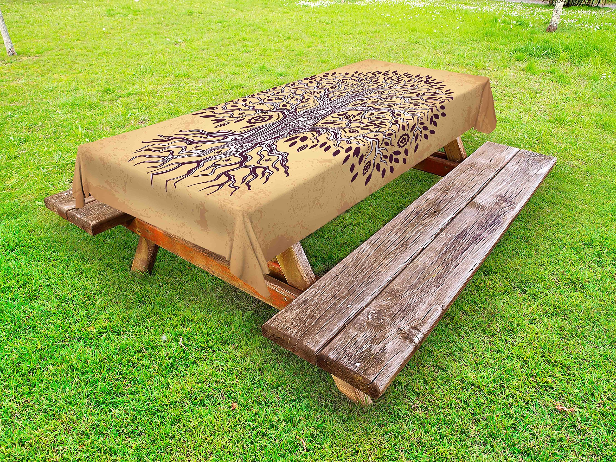 Ambesonne Vintage Tree of Life Outdoor Tablecloth - 58