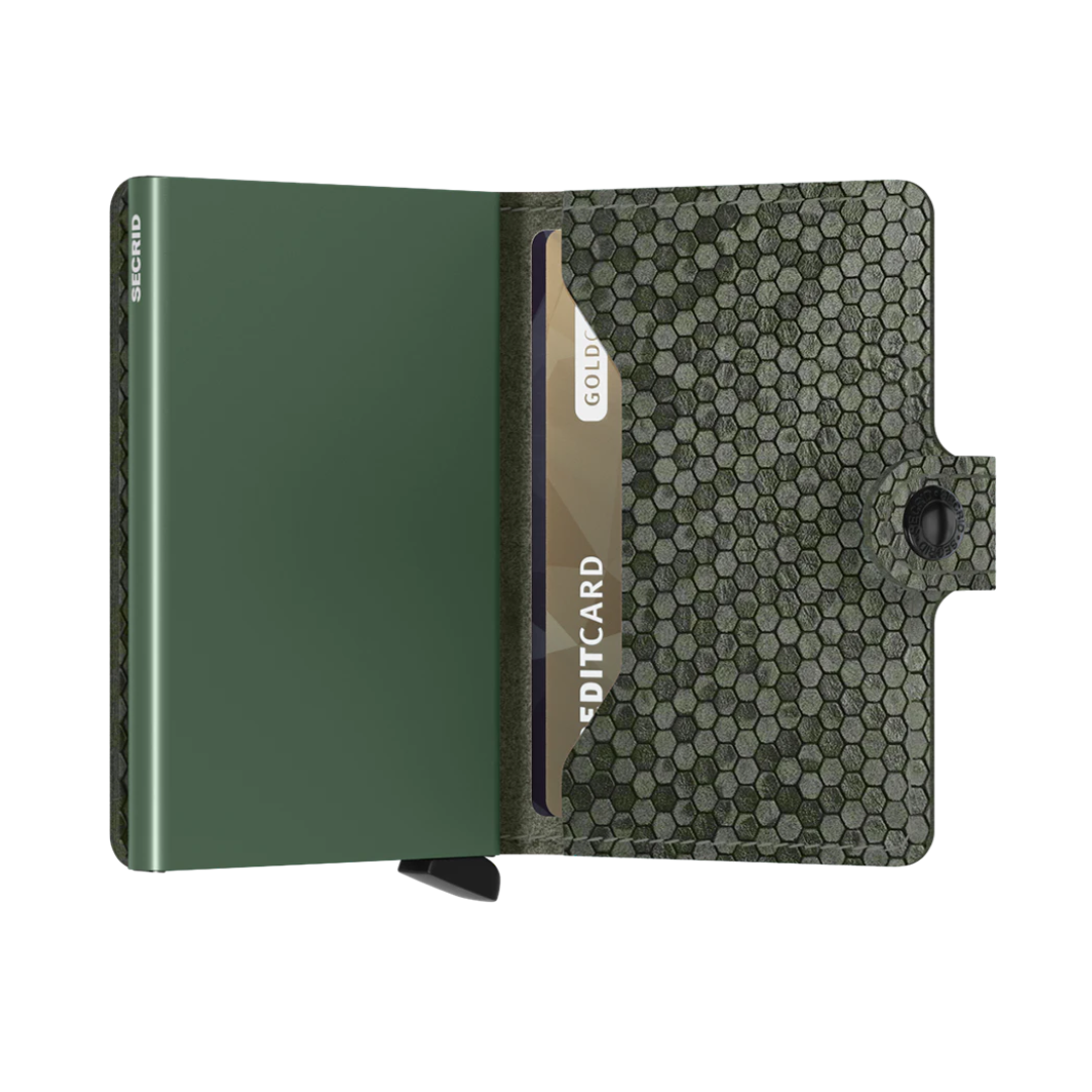 SECRID Miniwallet Hexagon - RFID Blocking Slim Wallet for Men & Women | Compact & Secure Card Holder for Everyday Use & Travel
