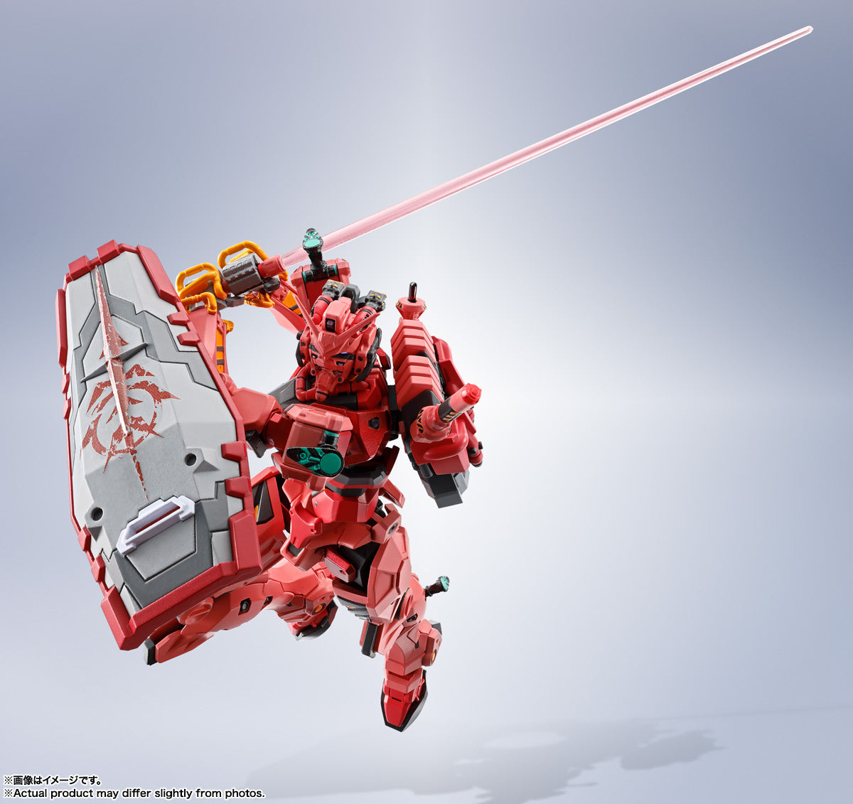 Bandai Metal Robot Spirits Gundam GQuuuuuuX gMS α Red Gundam Action Figure - Premium Collectible Model for Anime Fans & Display