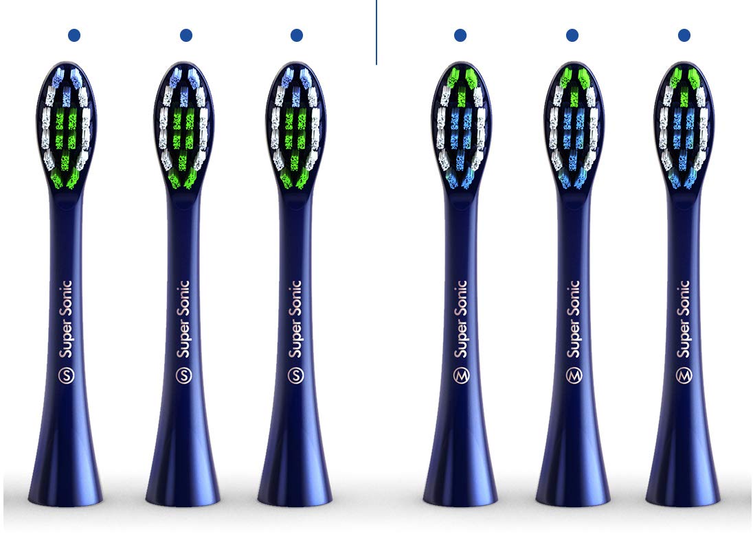 Replacement Toothbrush Heads for Wagner & Stern and Wagner Switzerland Electric Toothbrushes - Soft Bristles, Blue - Perfect for Daily Oral Care & Travel Hygiene