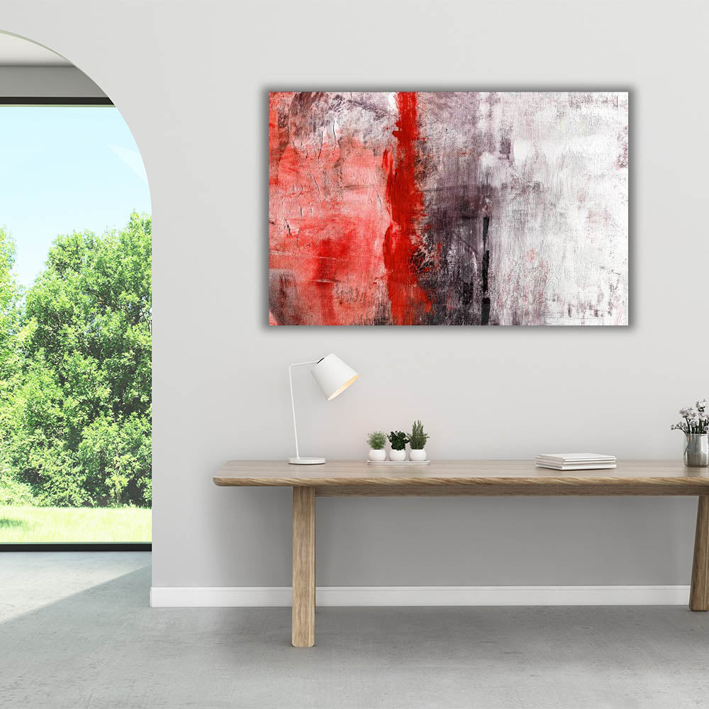 Abstract Red Oil Paint for Canvas Art - Perfect for Home Decor, Wall Art & DIY Painting Projects
