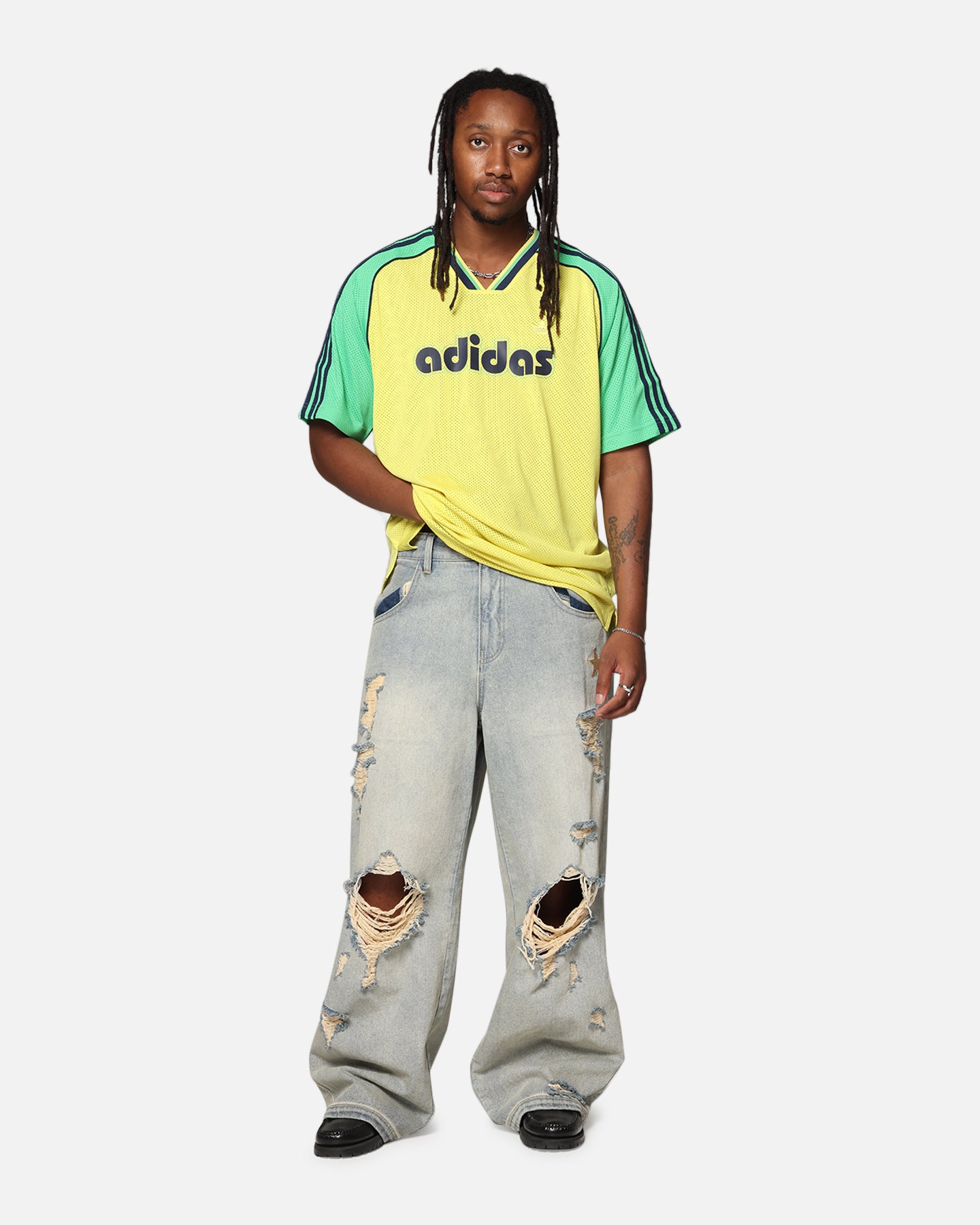 Adidas Originals Men's Jersey T-Shirt - Yellow Retro Style Cotton Tee for Casual Wear & Street Fashion