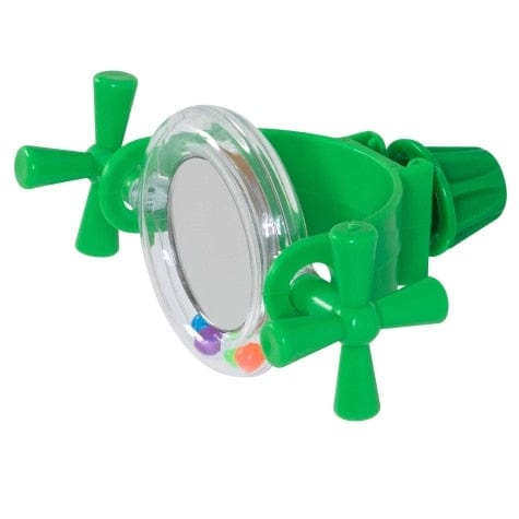 JW Insight Activitoys Rattle Mirror for Birds - Interactive Bird Toy with Sound & Reflection - Perfect for Parrots, Cockatiels & Small Birds - Cage Entertainment & Mental Stimulation