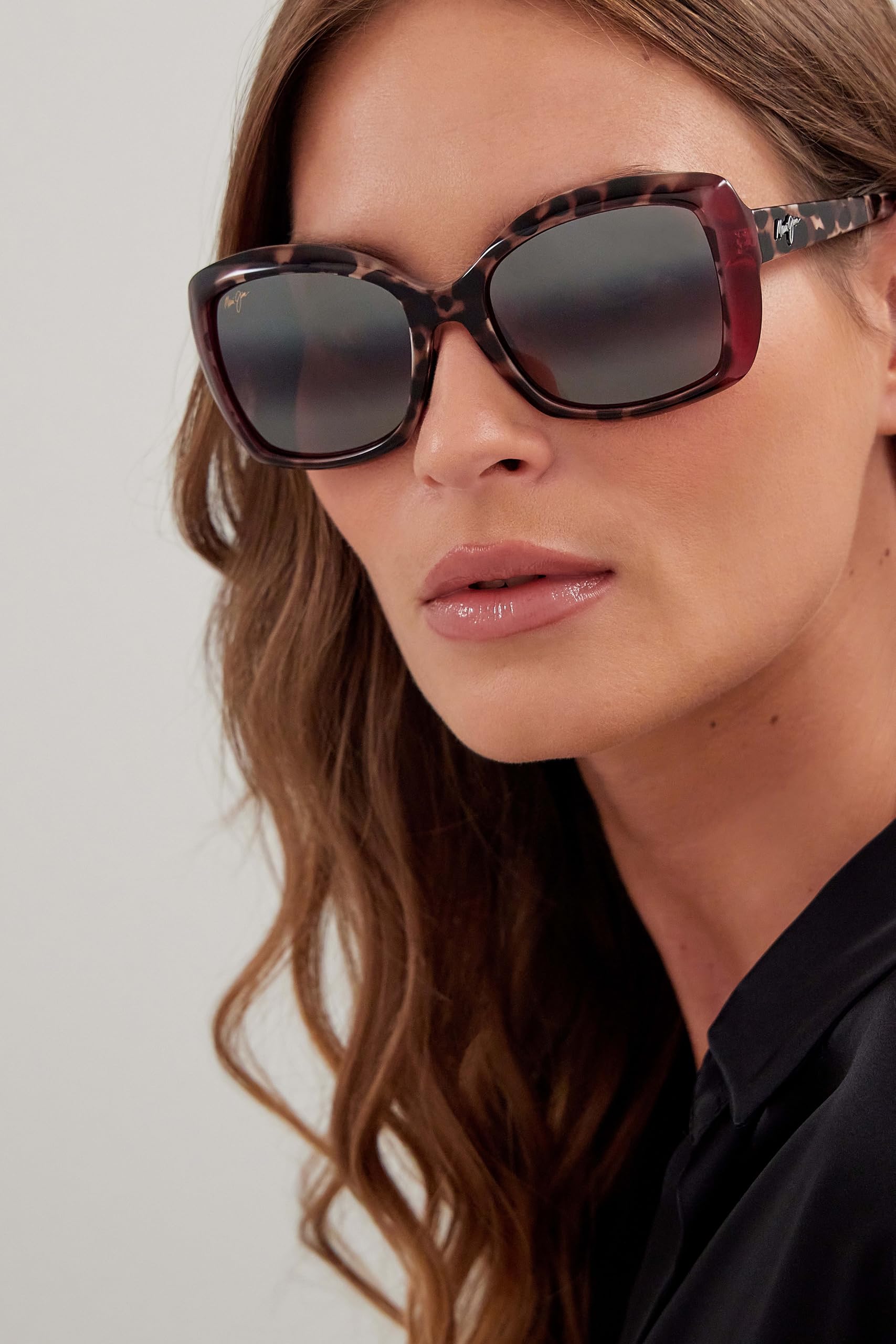 Maui Jim Women's Orchid Polarized Fashion Sunglasses - UV Protection & Stylish Design for Outdoor Activities, Beach & Driving
