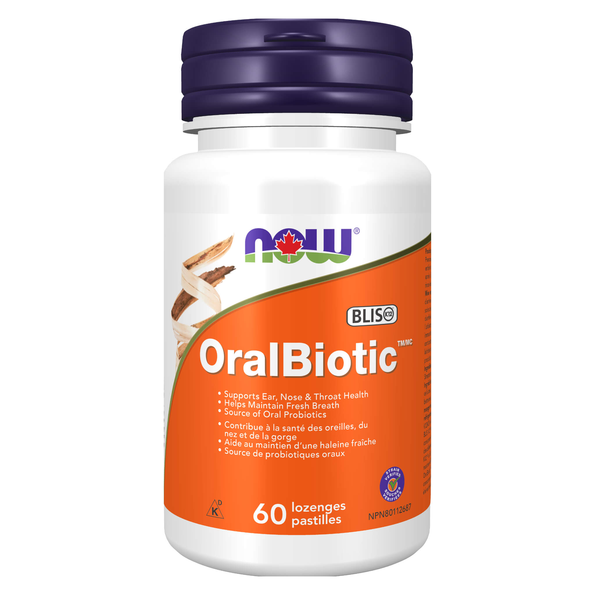 OralBiotic Probiotic Supplement for Ear, Nose & Throat Health - Supports Immune System & Respiratory Wellness - Ideal for Travel, Cold Season & Daily Immune Support