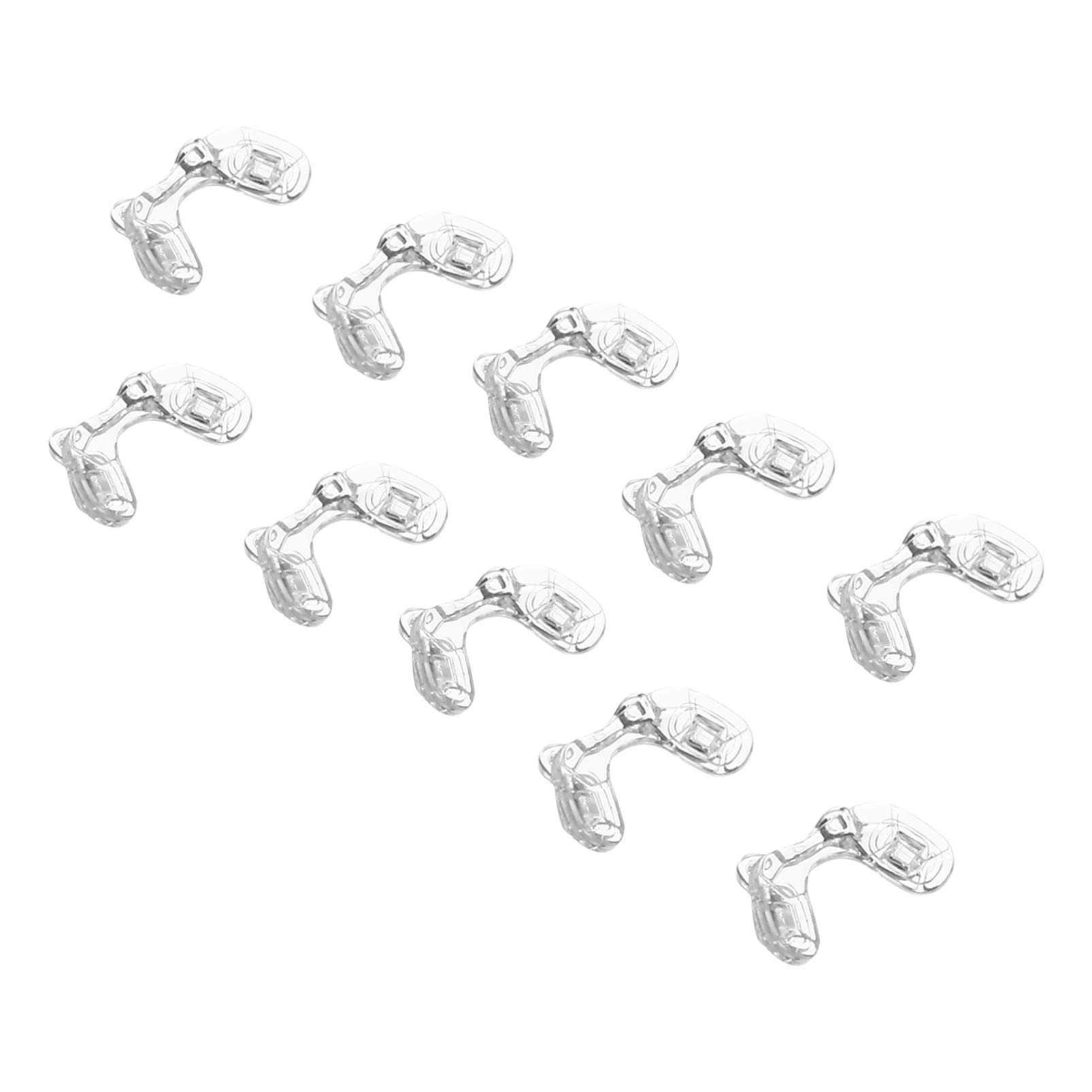 WOFASHPURET 5 Pairs Soft Silicone Nose Pads - Clear U-Shaped Glasses Nose Pads Replacement for Comfort & Anti-Slip - Perfect for Reading Glasses, Sunglasses & Eyewear Accessories