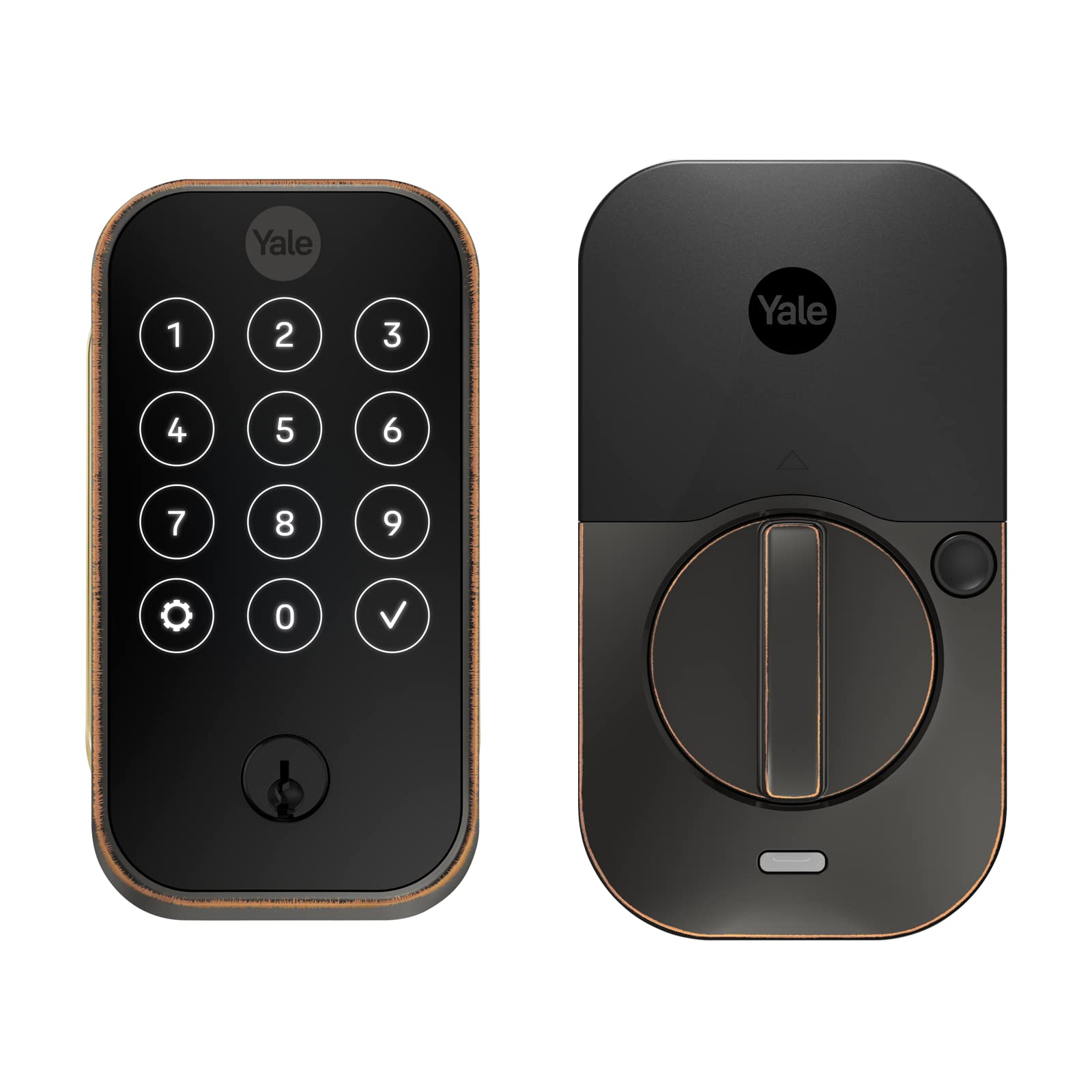 Yale Assure Lock 2 Smart Deadbolt - Touchscreen Keyless Entry with Z-Wave Technology, Oil Rubbed Bronze Finish for Home Security | Perfect for Front Doors, Apartments & Smart Home Integration