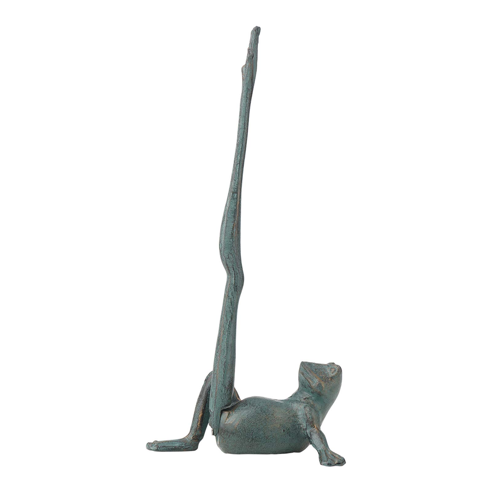 Vintage Cast Iron Frog Paper Towel Holder - Decorative Animal Toilet Paper Roll Stand for Bathroom & Kitchen - Rustic Home Organizer for Farmhouse, Cottage, or Vintage Style Decor
