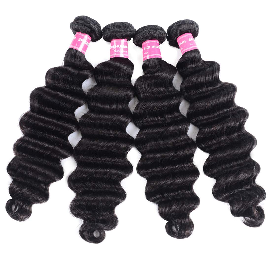 Beauty Forever Hair 8A Grade 100% Unprocessed Malaysian Virgin Hair - 3 Bundles Deep Wave Remy Human Hair Extensions (20 22 24 Inch) Natural Black Color, Bleach & Dye Friendly | Perfect for Daily Wear, Styling, Weddings & Special Occasions
