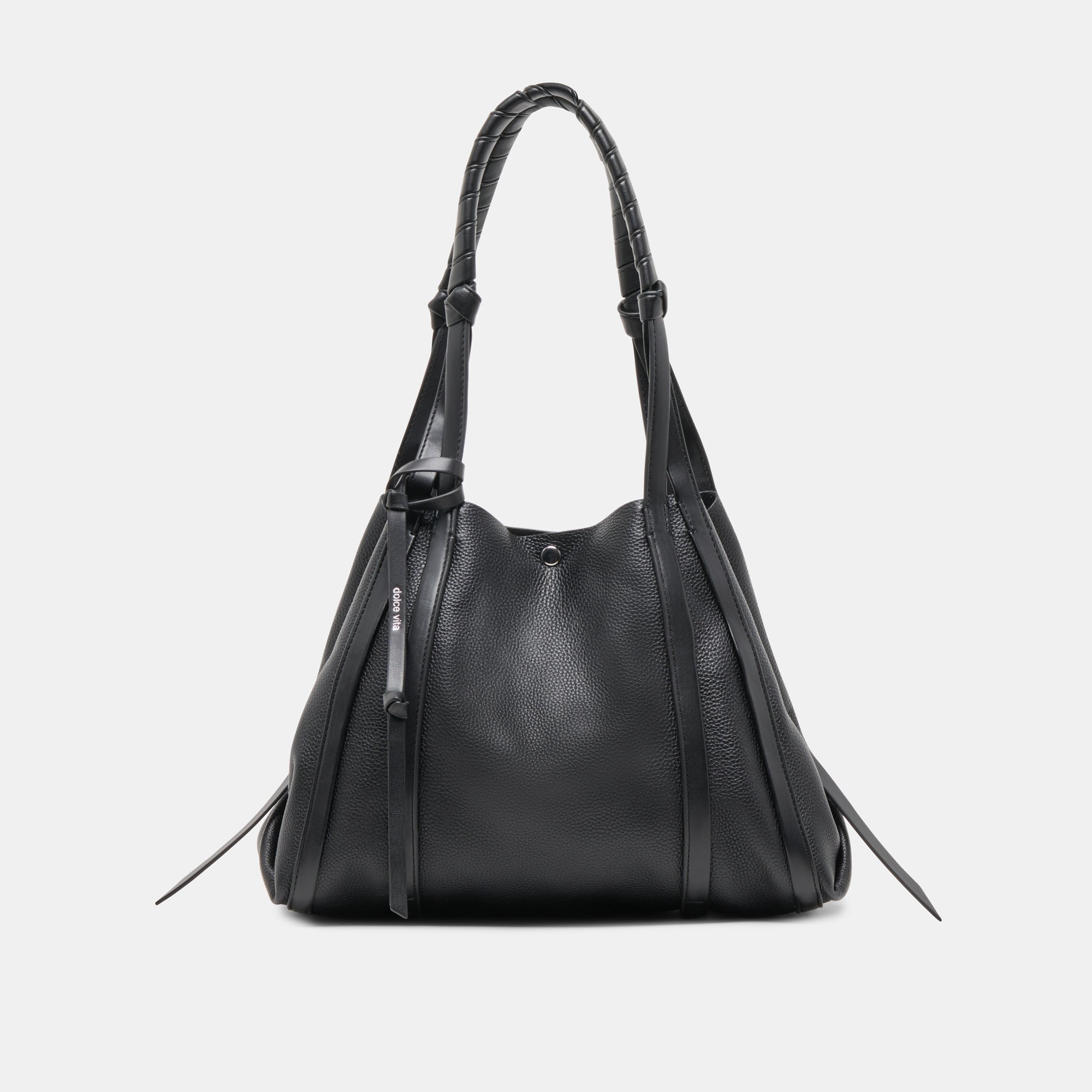DIANA TOTE BAG - Premium Black Leather Handbag for Women - Stylish & Durable Shoulder Bag for Work, Travel & Everyday Use