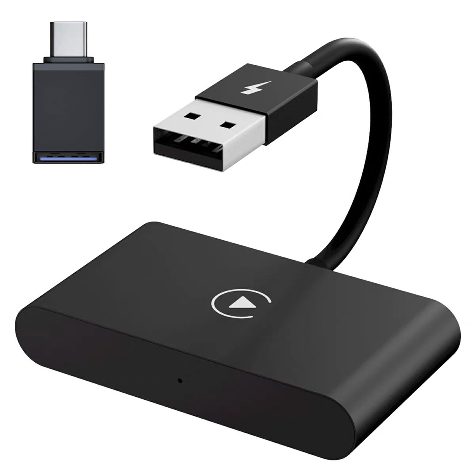 Premium USB C Car Docking Station Adapter - 6-in-1 Multi-Port Hub for Seamless Screen Mirroring & Charging | ABS Material | Black | Perfect for Road Trips & Business Travel