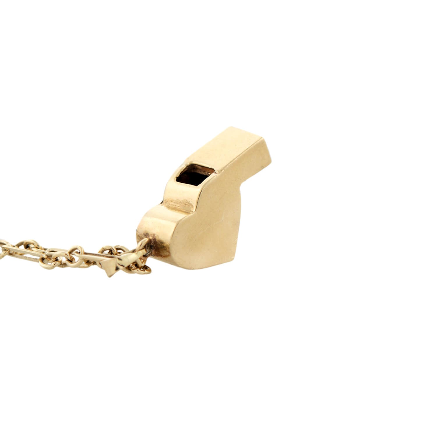 14K Gold Heart Whistle Charm Necklace - Elegant Dainty Jewelry for Women, Perfect Gift for Valentine's Day, Anniversary or Everyday Wear