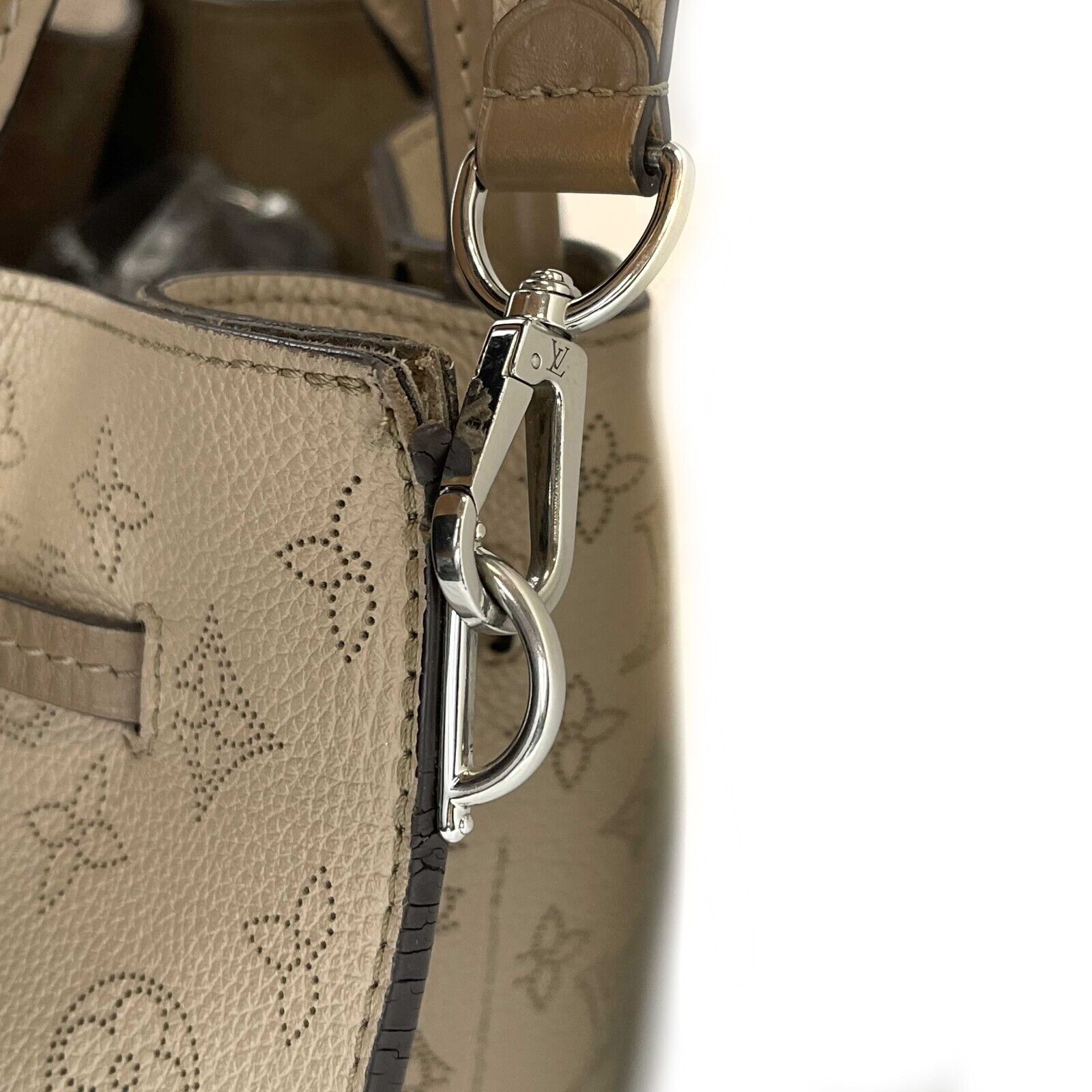 Louis Vuitton Mahina Girolata Handbag in Galet Grey - Top Handle & Adjustable Shoulder Strap | Luxury Leather Tote for Women, Perfect for Work, Travel & Everyday Use