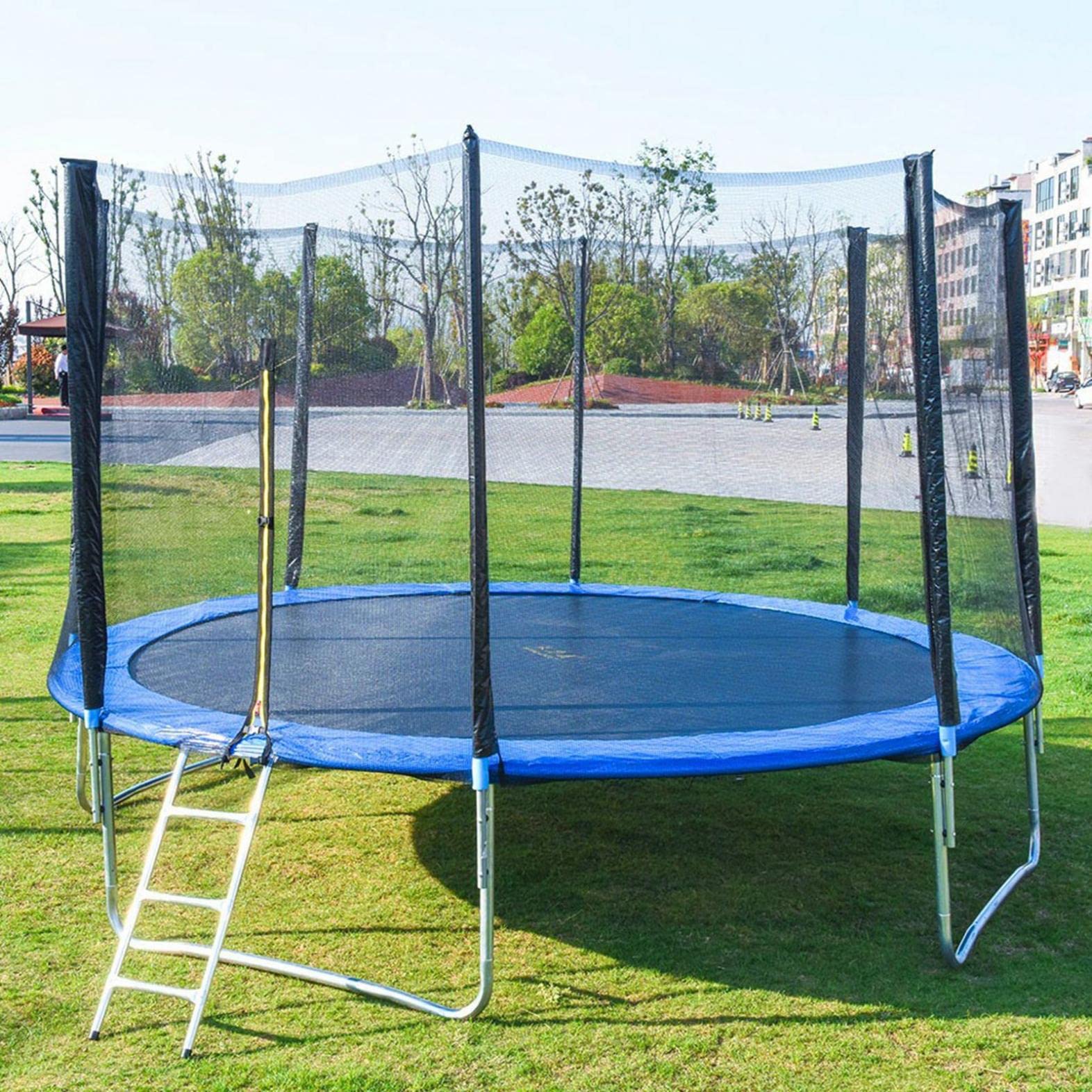 Sanamity 12 Ft Trampoline with Safety Enclosure for Kids & Adults - Large Outdoor Bounce Toy for Toddlers, Girls & Boys - 440 Lbs Weight Capacity - Perfect for Backyard Fun, Birthday Gifts & Family Outdoor Activities