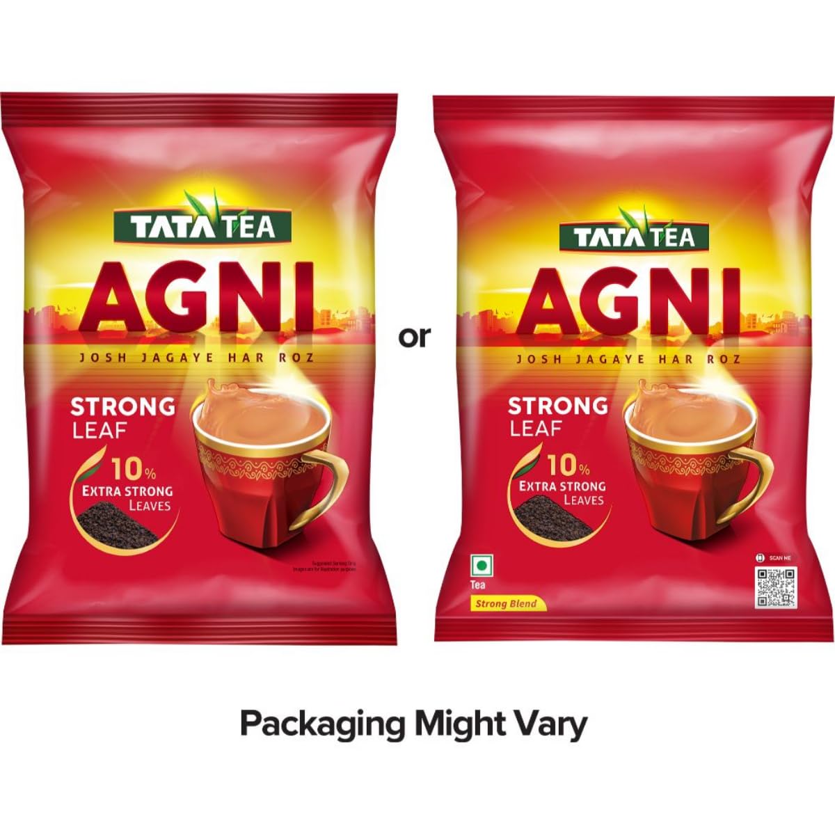Tata Tea Agni 1kg - Premium Strong Black Tea with 10% Extra Strong Leaves | Perfect for Morning Chai, Office Breaks & Family Tea Time