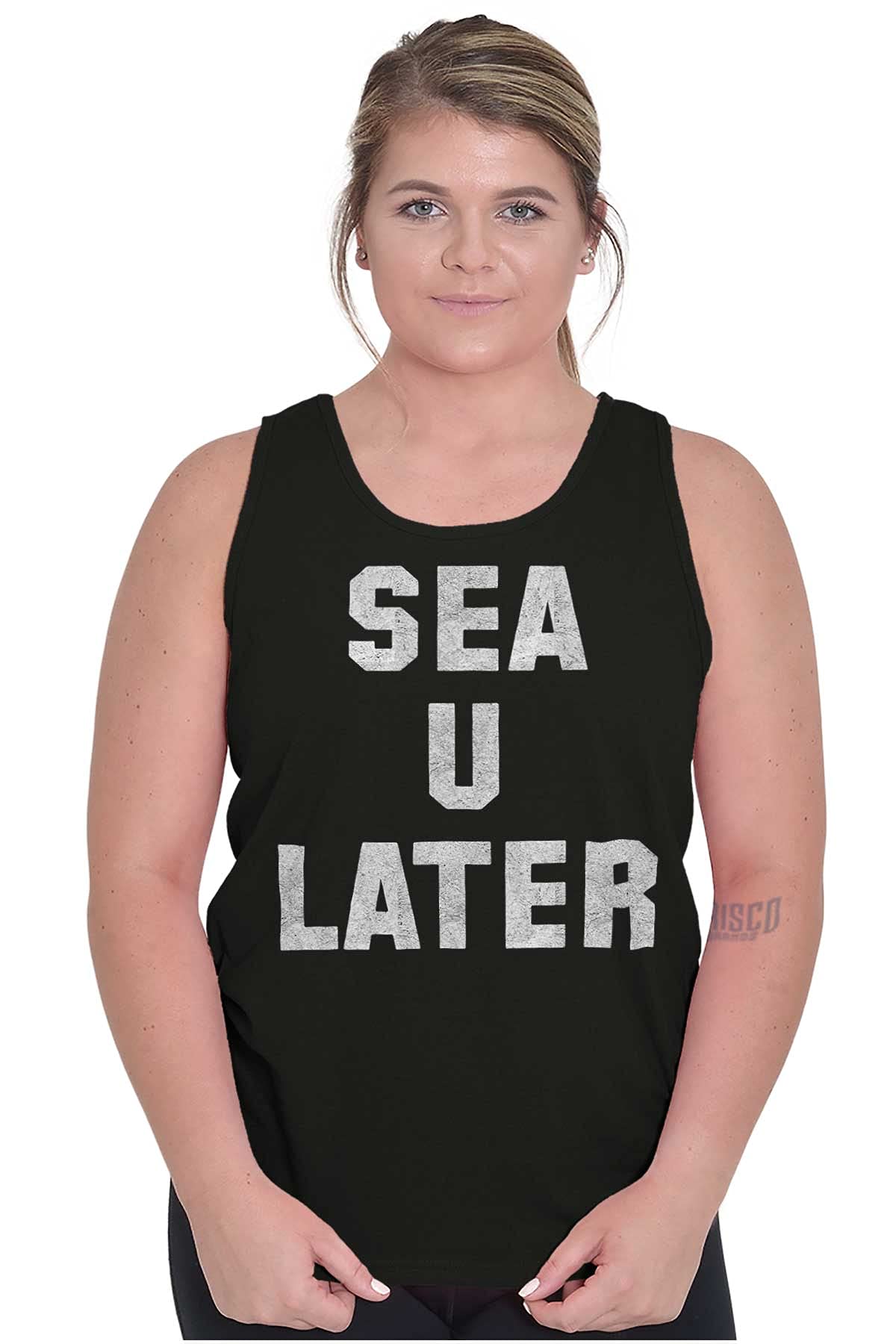 Funny Beach Lover Sea You Ocean Vibes Tank Top for Men & Women - Casual Summer T-Shirt for Beach Vacation, Pool Party & Outdoor Activities