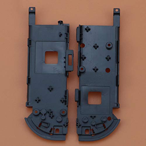 Nintendo Switch NS Joy-Con Housing Shell Case with Middle Frame - Black Replacement Cover for JoyCon Console - Perfect for Gaming, Travel & Protection