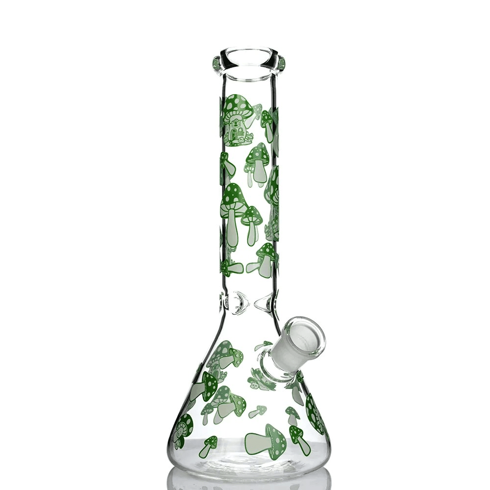 Glow in the Dark Mushroom Beaker Bong - 12